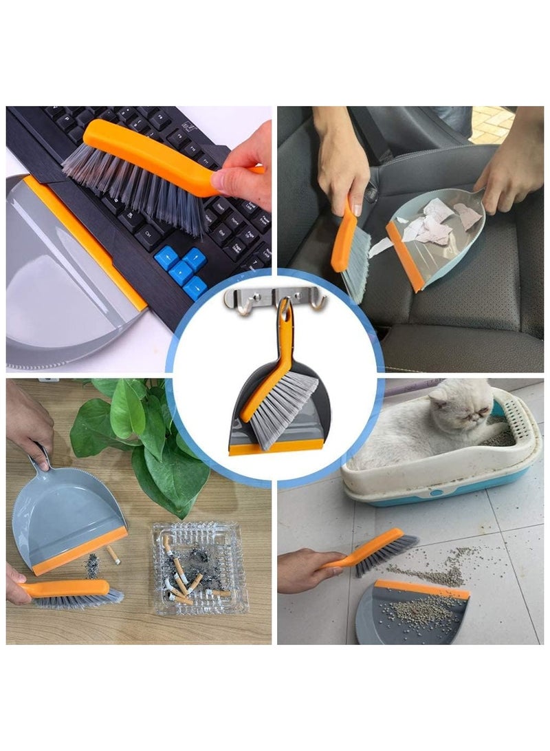 Dustpan and Brush Set, Portable Cleaning Brush and Dustpan Combo with Handle, 1 Set - Image 2
